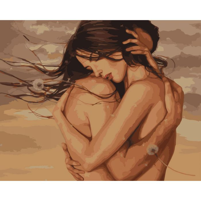 

Картина по номерам. Люди "Нежность 2" 40*50см KHO2635 394197