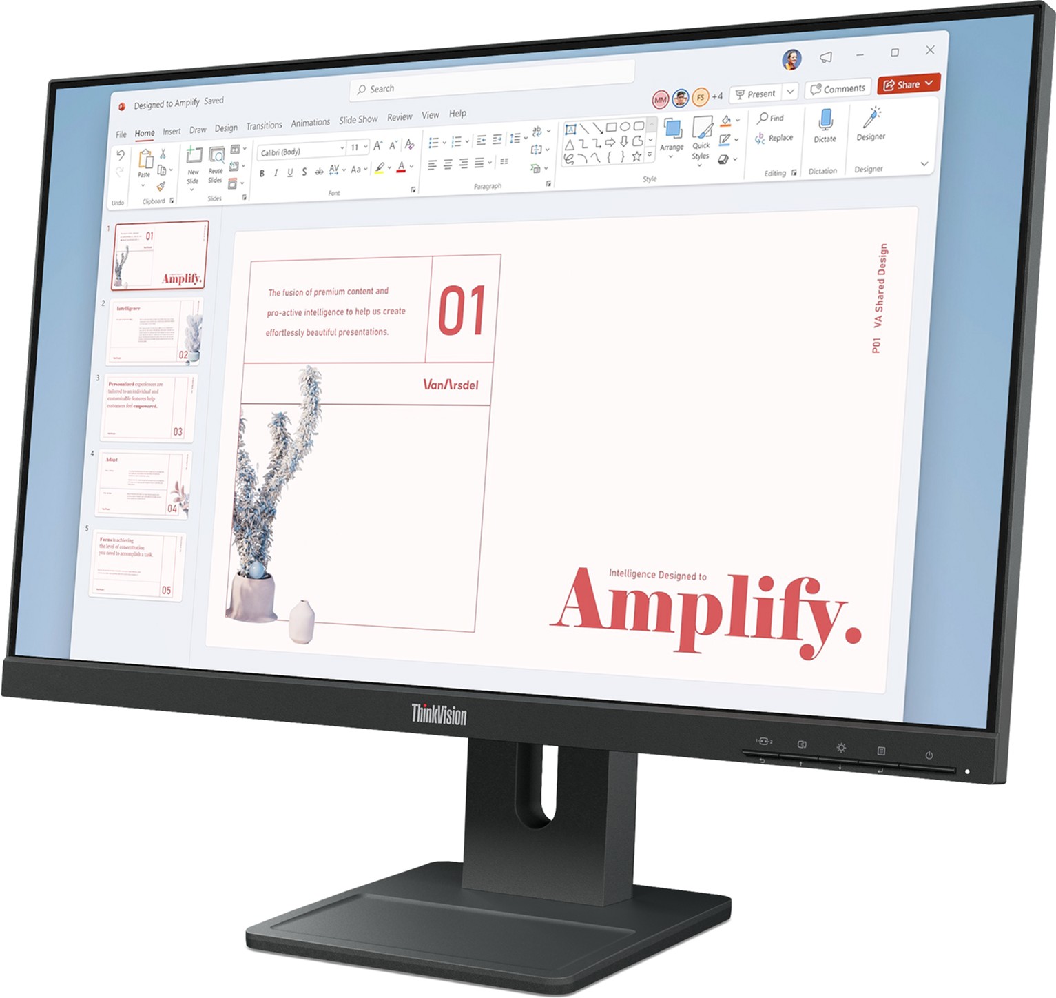 фото Монитор Lenovo ThinkVision E24-40 Raven Black (64BAMAT1UA)