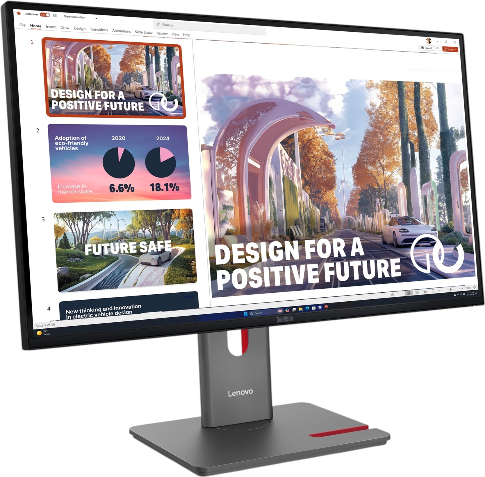 фото Монітор Lenovo ThinkVision P27qd-40 (64B3GAT2UA)