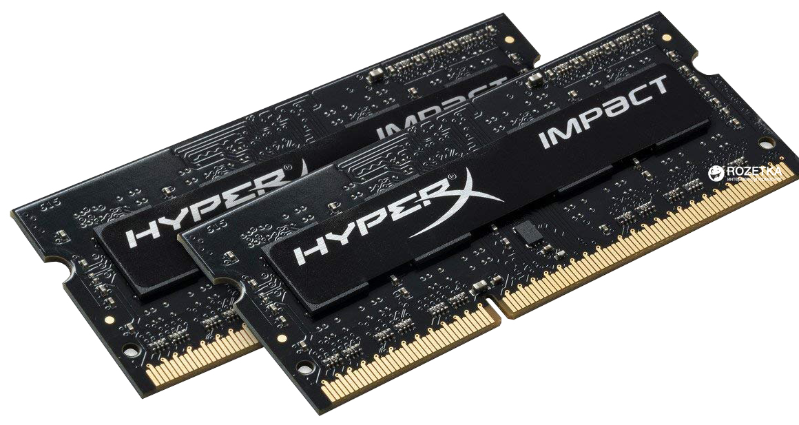 

Оперативная память HyperX SODIMM DDR3L-1866 8192 MB PC3-14900 (Kit of 2x4096) Impact (HX318LS11IBK2/8)
