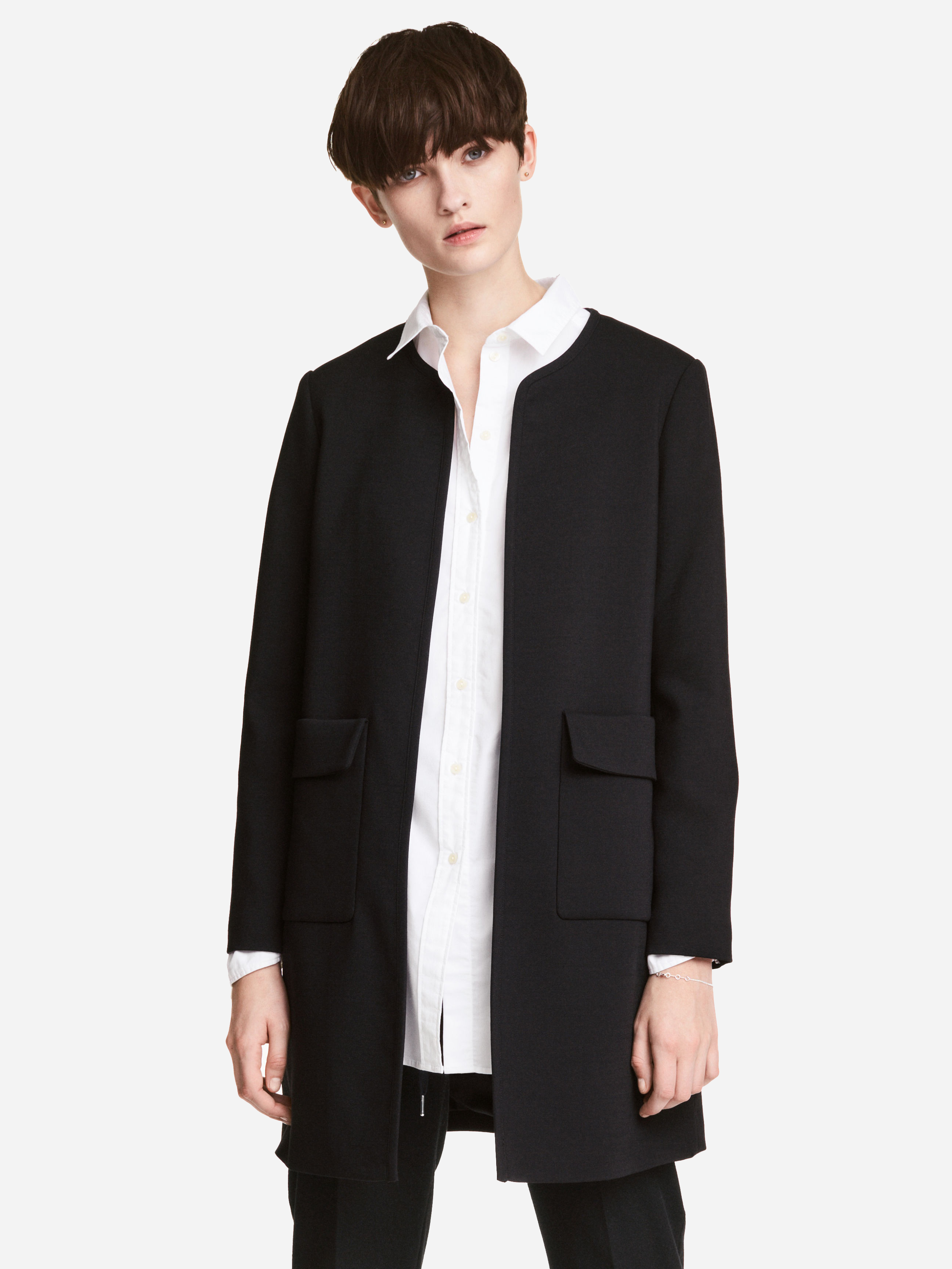 

Пальто H&M 4347785 40 Черное