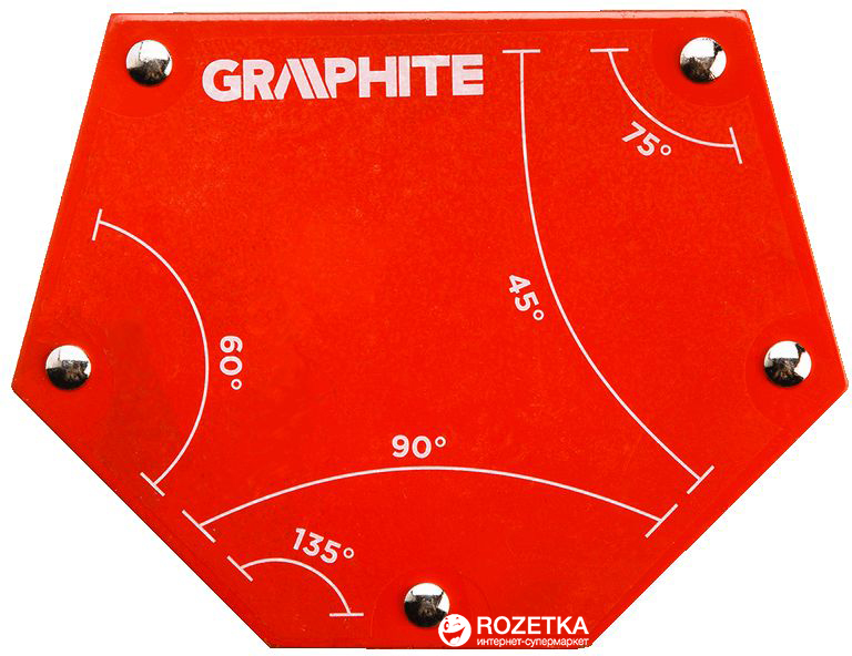 

Магнітний фіксатор (косинець) Graphite 111 x 136 x 24 мм