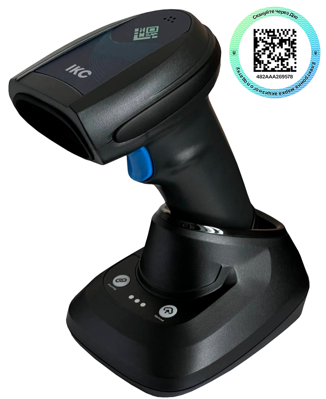 Бездротовий сканер штрих-кодів ІКС-5208 з кредлом USB (IKC-5208RC