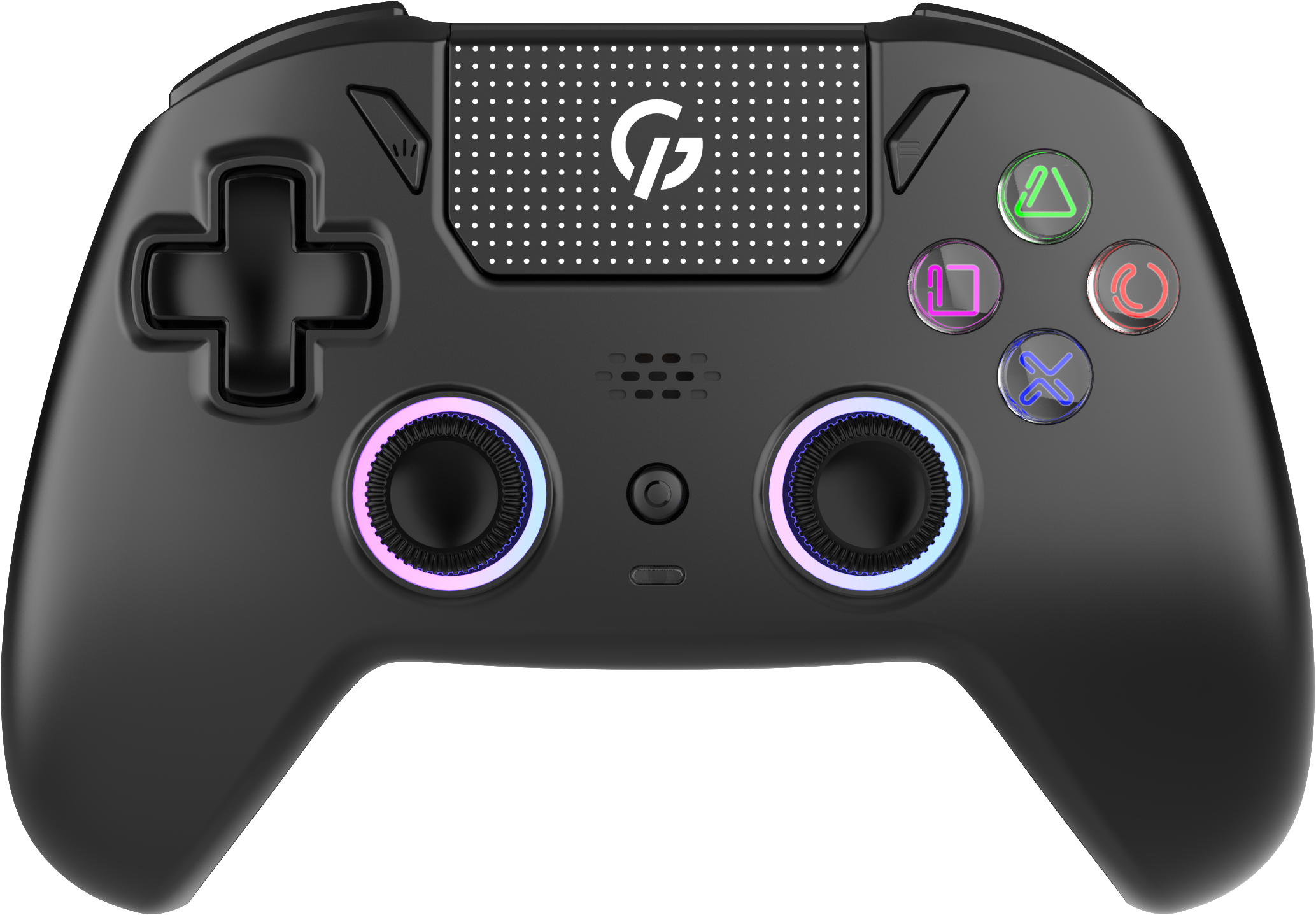Бездротовий геймпад GamePro GPS20B 2.4G/BT 5.1/USB (Switch/PC/PS/iOS/Android) RGB Black