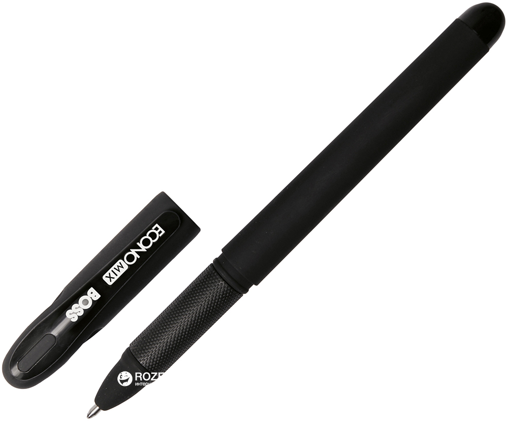 

Набор гелевых ручек Economix Boss 1 мм Черный 12 шт Черный корпус (E11914-01)