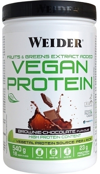 Акция на Протеин Weider Vegan Protein 540 г Brownie-Chocolate (8414192309315) от Rozetka UA