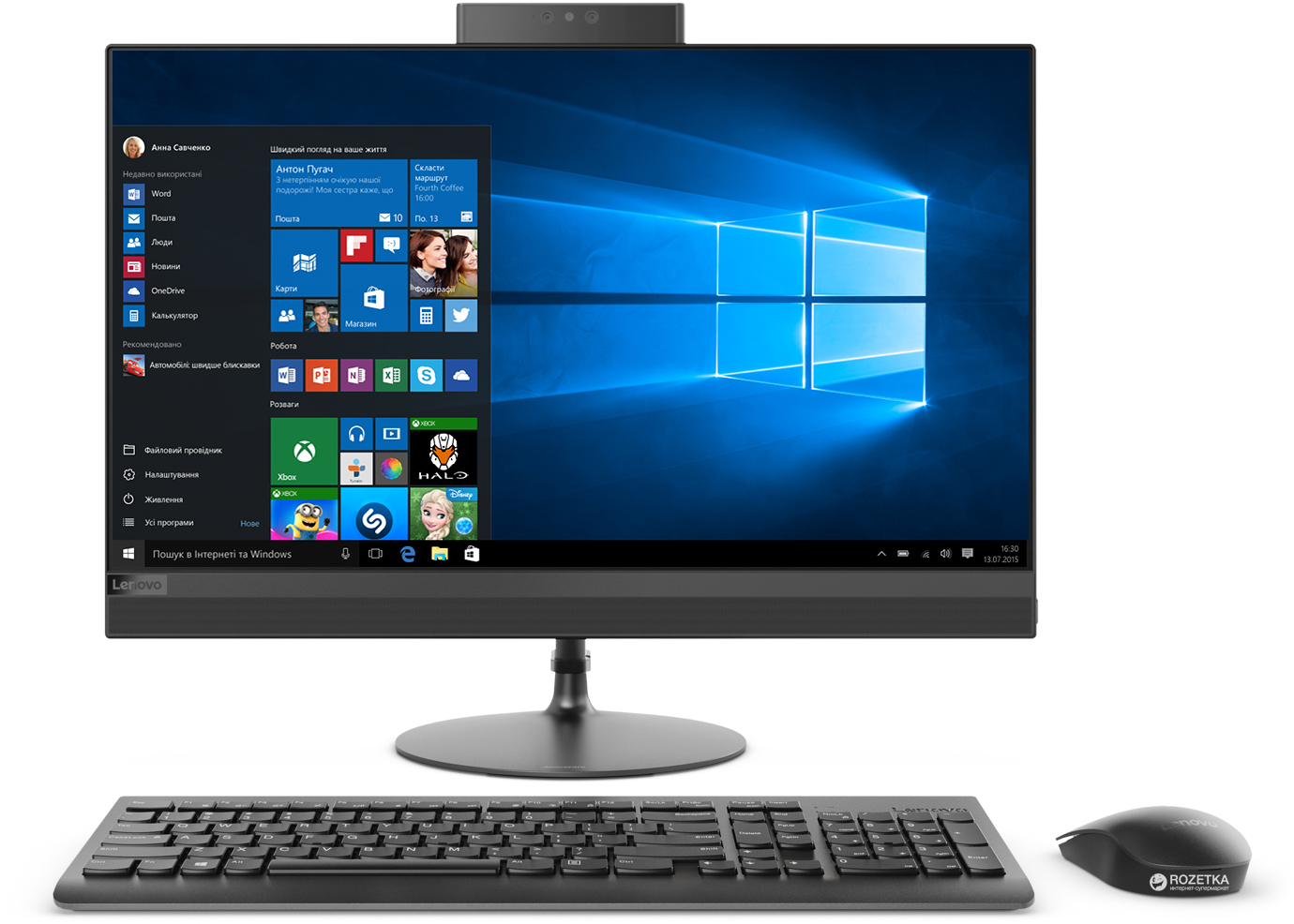 Моноблок Lenovo IdeaCentre AIO 520-22AST (F0D6003FUA) Black – низкие ...