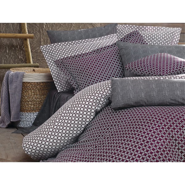 

Комплект постельного белья SoundSleep Loyalİty Bordeaux полуторный Ran-105
