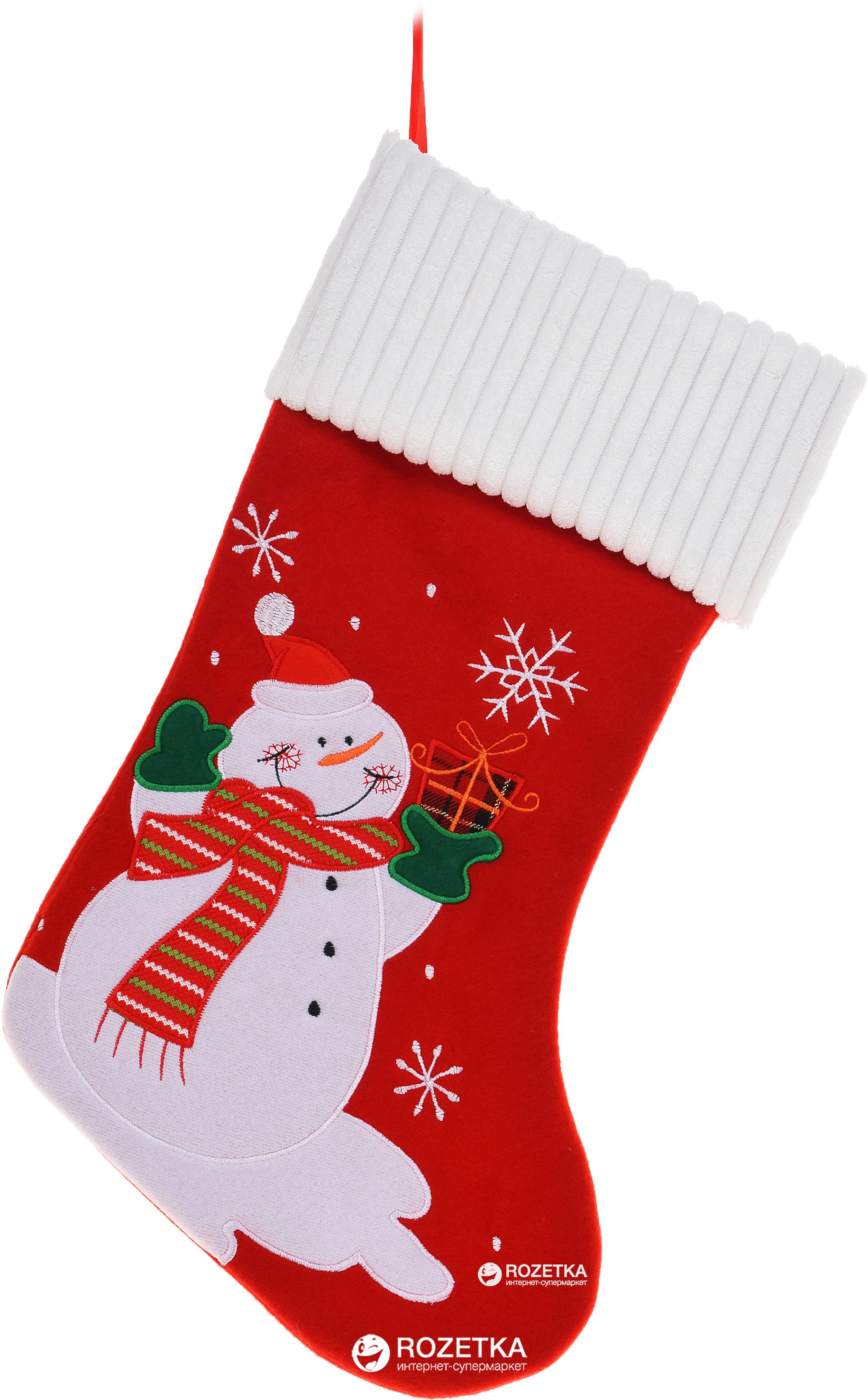 

Носок для подарков Christmas Decoration Рождественский 46 см (AAF201100_snowman)