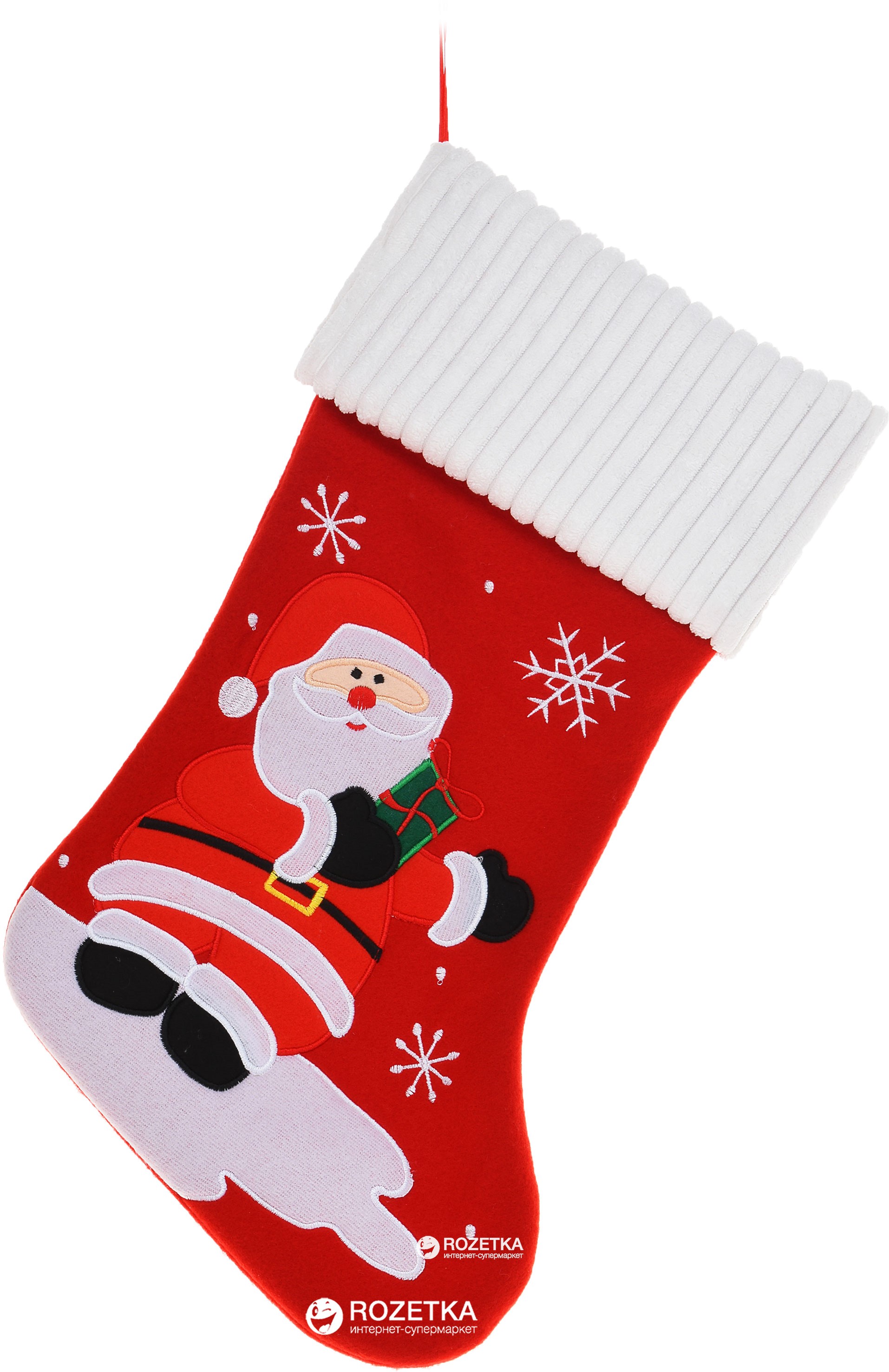 

Носок для подарков Christmas Decoration Рождественский 46 см (AAF201100_santa)