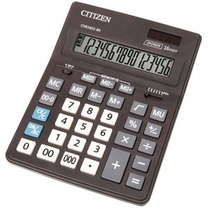 

Калькулятор бухгалтерский Citizen 155x205x35 мм 16 разрядный черный (CDB 1601 BK)