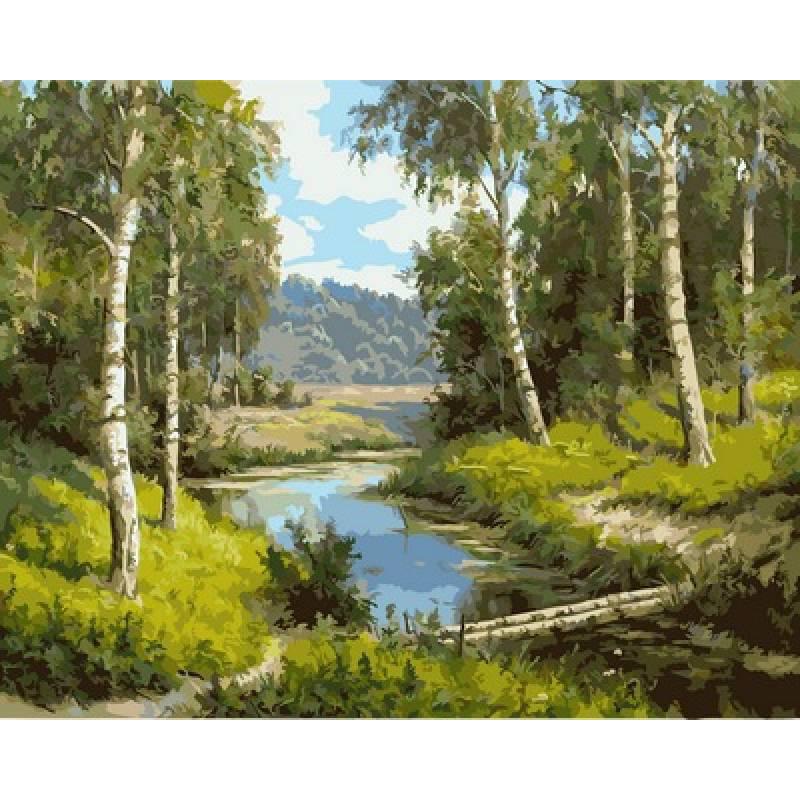 

Картина по номерам VP962 Мостик через речку, 40x50 см., Babylon