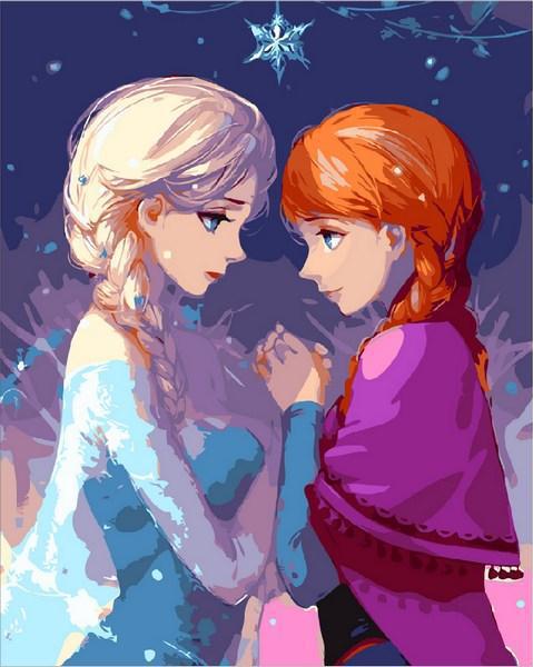 

Картина по номерам Q2080 Холодное сердце, 40x50 см., Mariposa