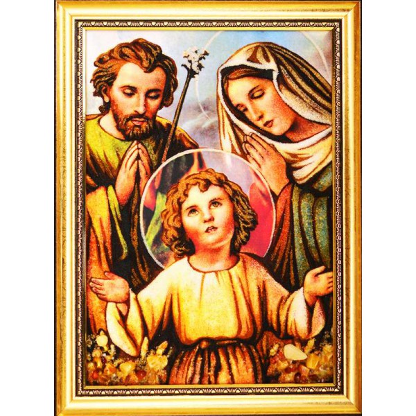 

Икона из янтаря 40*30 см Святое дитя jan0021