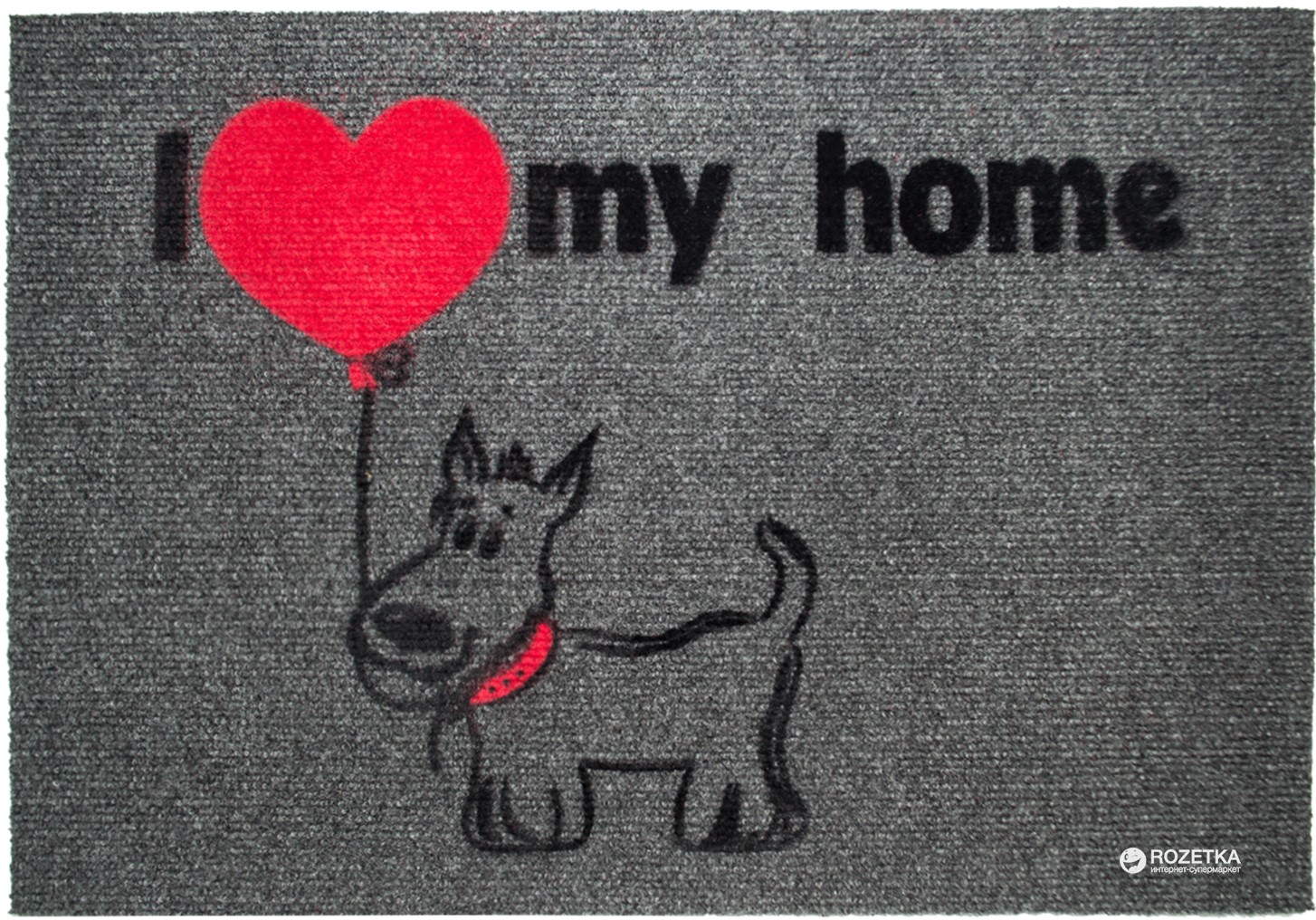 

Придверный коврик IzziHome Luna Italyan Gri My Home Kopek 40x60
