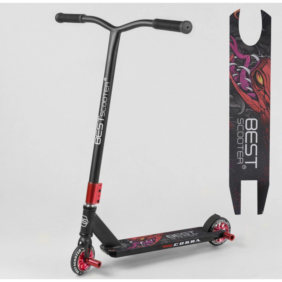 

Самокат трюковый Best Scooter COBRA 66487 HIC-система Черно-Красный
