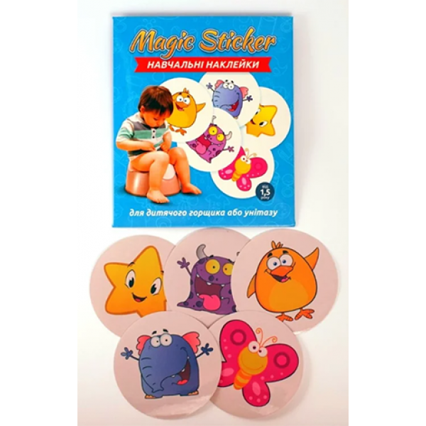 

Наклейки для горшка Kiddy MAGIC STICKER 5 штук 29063