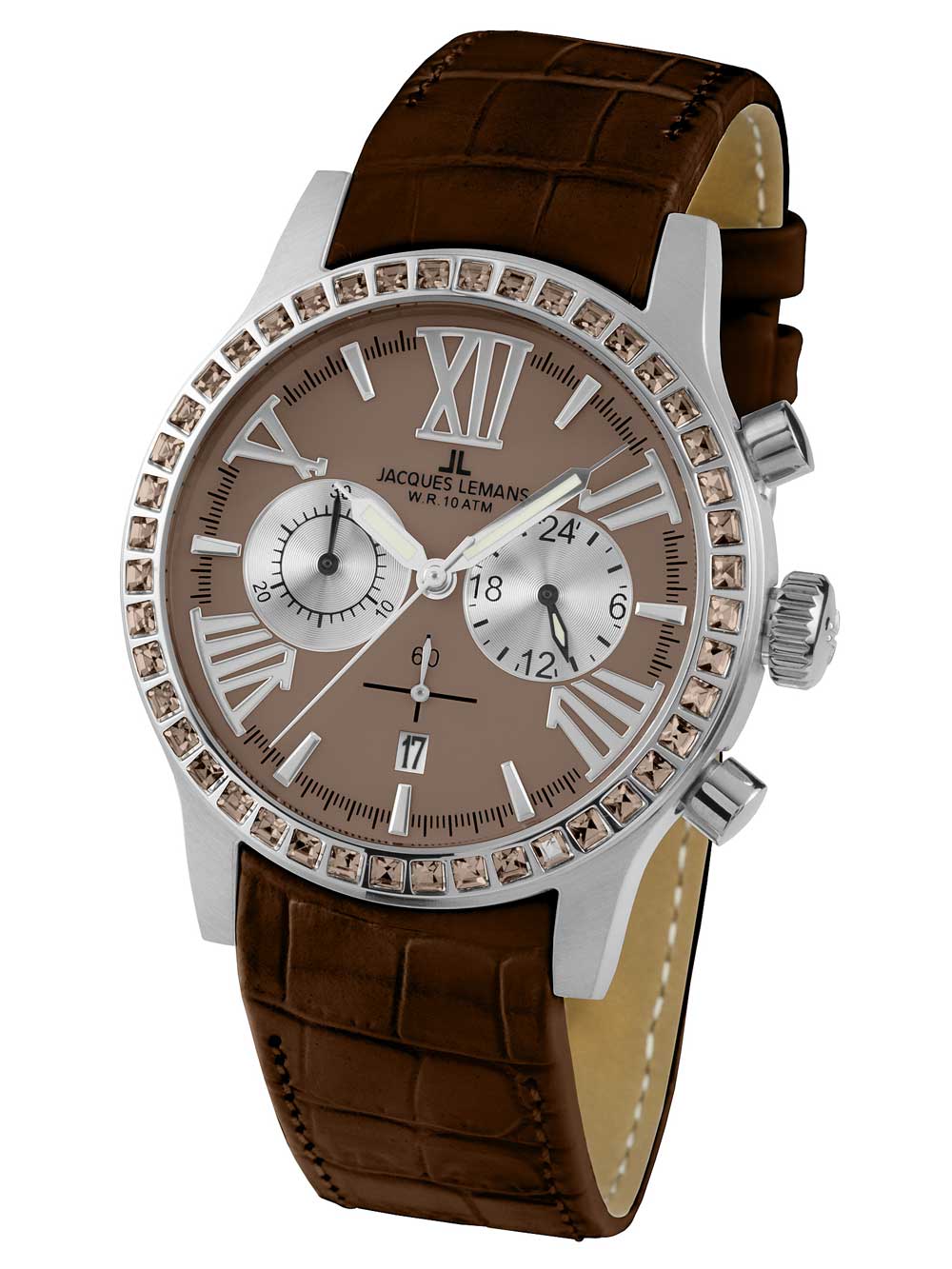 

Часы Jacques Lemans 1-1810C Porto Damen Chrono 42mm 10ATM