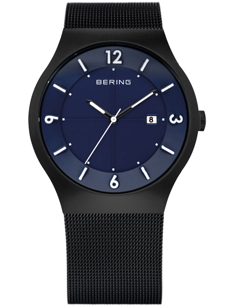

Часы Bering Solaruhr Classic 14440-227 Herrenuhr schwarz blau 40 mm