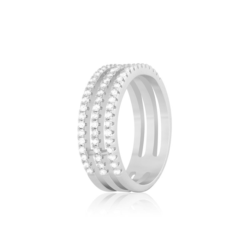 

Серебряное кольцо Silvex925 с фианитом 18.4 мм модели КК2Ф/197-Л