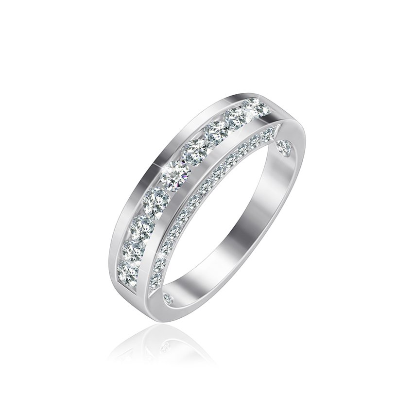 

Серебряное кольцо Silvex925 с фианитом 16.5 мм модели К2Ф/381-Д