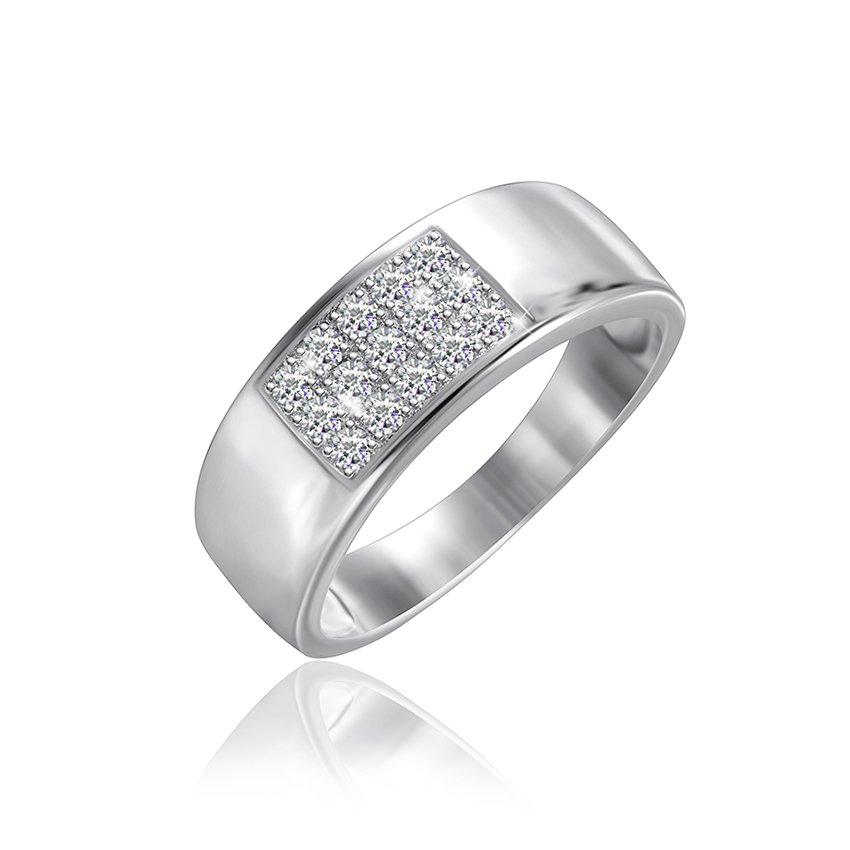 

Серебряное кольцо Silvex925 с фианитом 17.1 мм модели КК2Ф/243-Ж