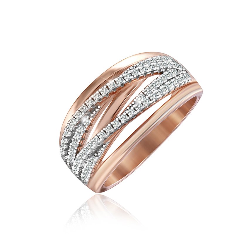 

Серебряное кольцо Silvex925 с фианитом 17.1 мм модели КК3Ф/250-Ж