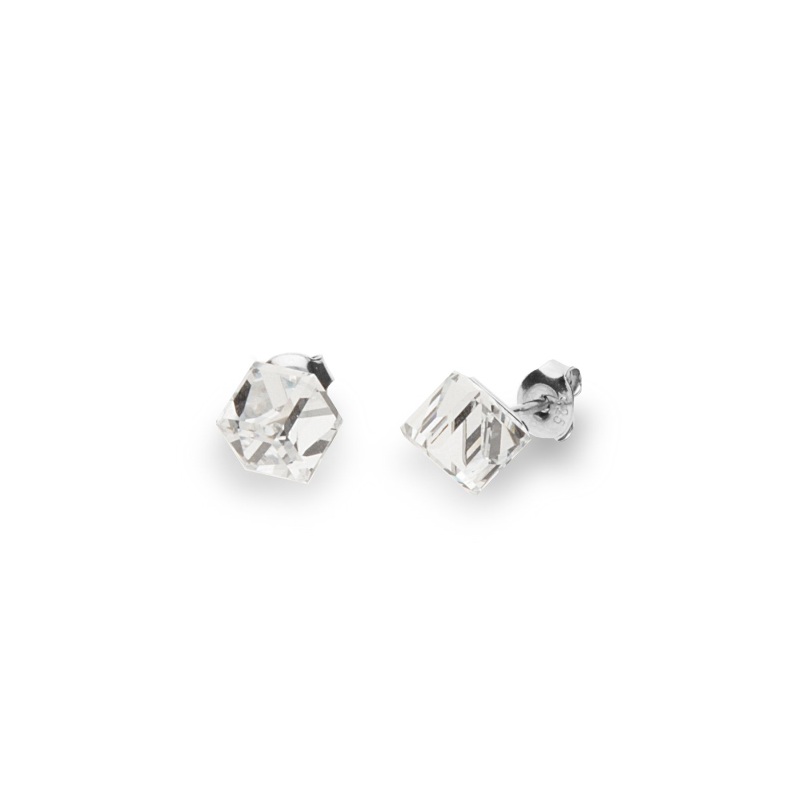 

Серебряные серьги SPARK Medium Cube 6x6 мм со Swarovski модели K48416C