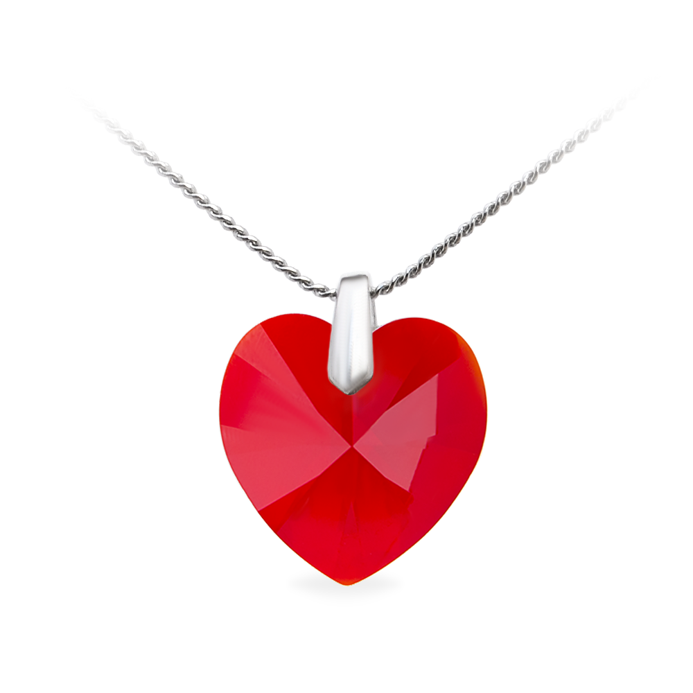 

Кулон c цепочкой KOBI Heart со Swarovski 18 мм модели 7430-9241-66