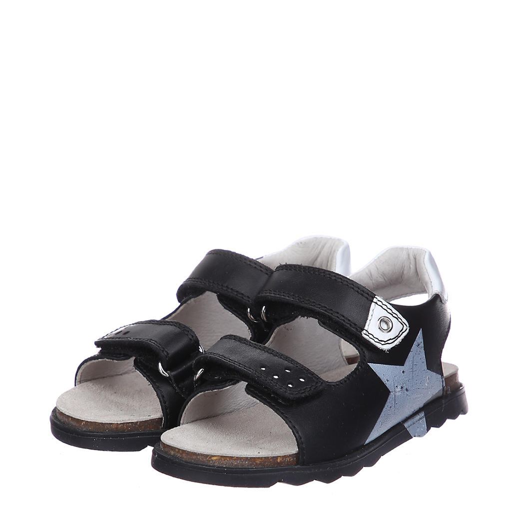 

Сандалии Naturino Asama nero-bianco 24 черный