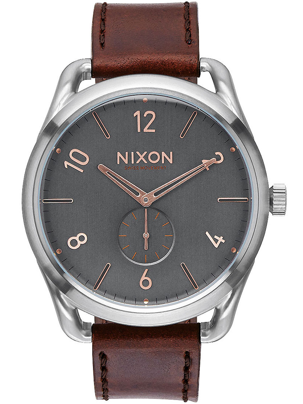 

Часы NIXON A465-2064 C45 Leather Gray Rose Gold 45mm 10ATM