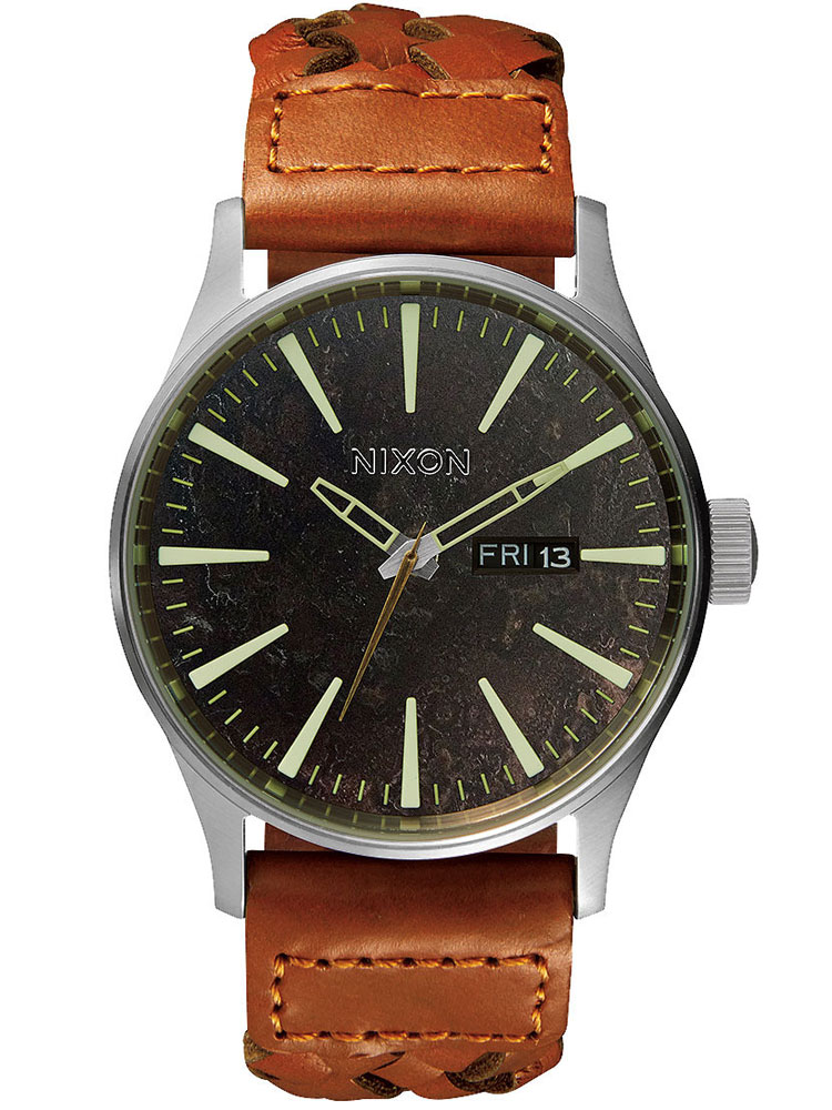 

Часы NIXON A105-1959 Sentry Leather Dark Copper Saddle Woven 42mm 10ATM