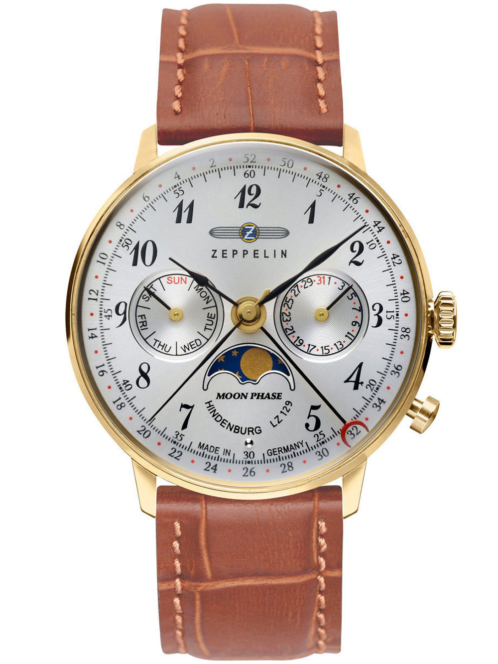 

Часы Zeppelin 7039-1 Hindenburg Mondphase 3 ATM 36 mm