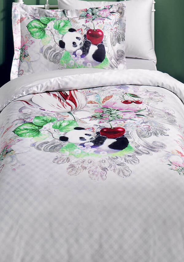 

Постельное белье Tivolyo Home Panda 4предмета 1.5-спальное 160х200