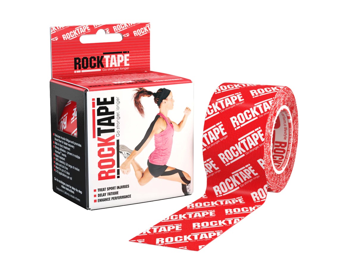 

Кинезио тейп RockTape Designer (5см х 5м) - красный Logo