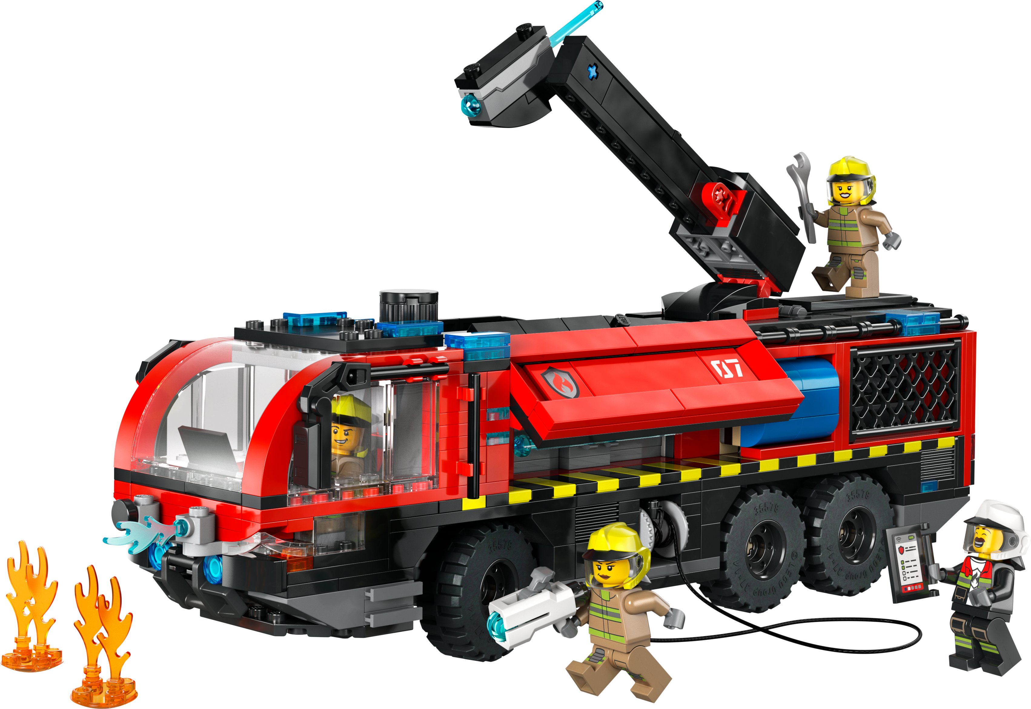 фото Блочный конструктор LEGO City Пожарная грузовик в аэропорту (60499)