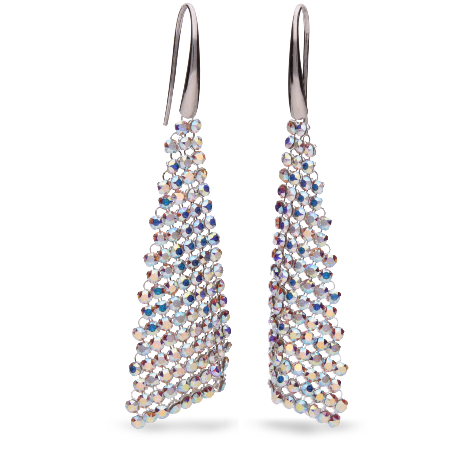 

Серебряные серьги SPARK Flapper со Swarovski модели KWMESH12AB