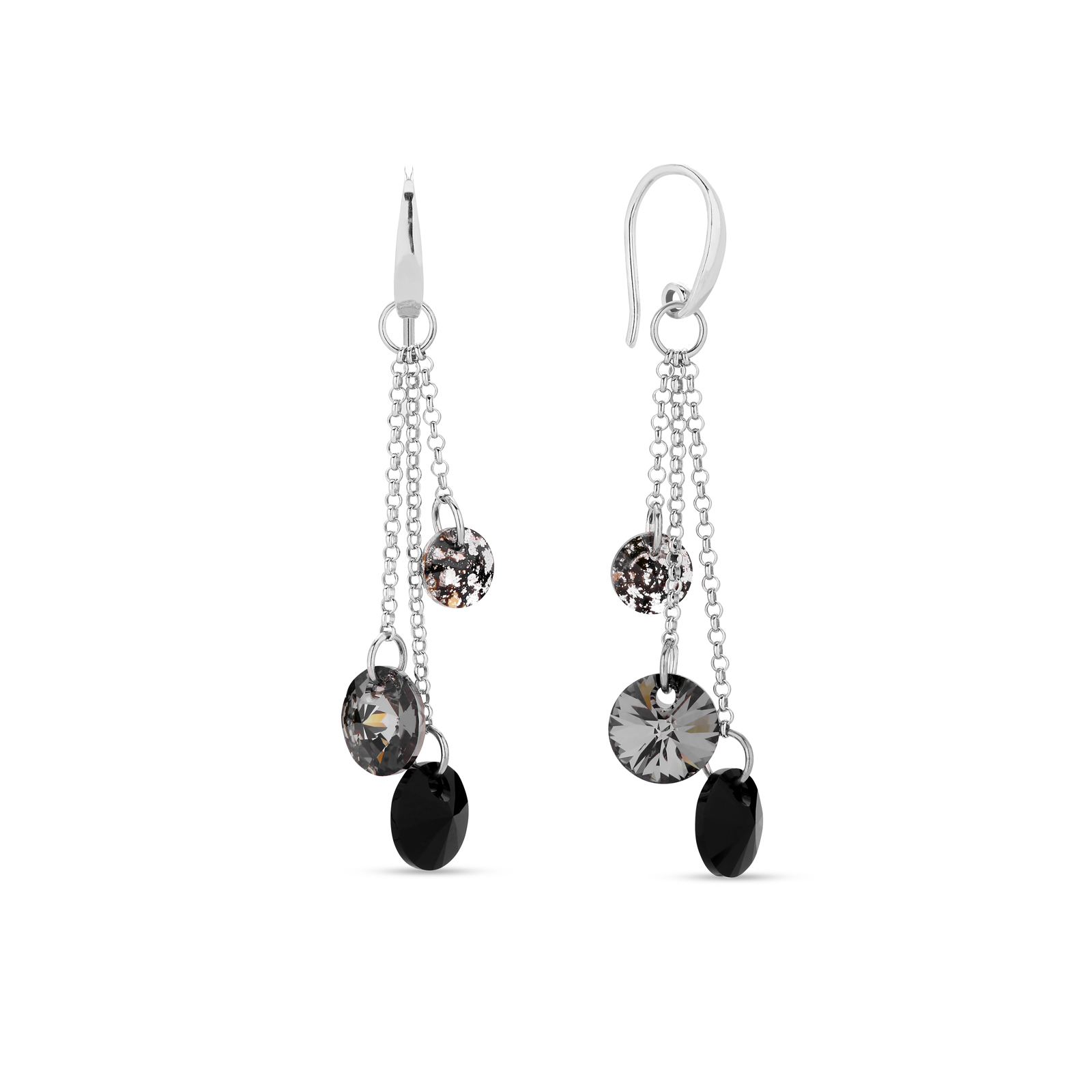 

Серебряные серьги SPARK Rugiada со Swarovski модели KWROLO64283SNJ