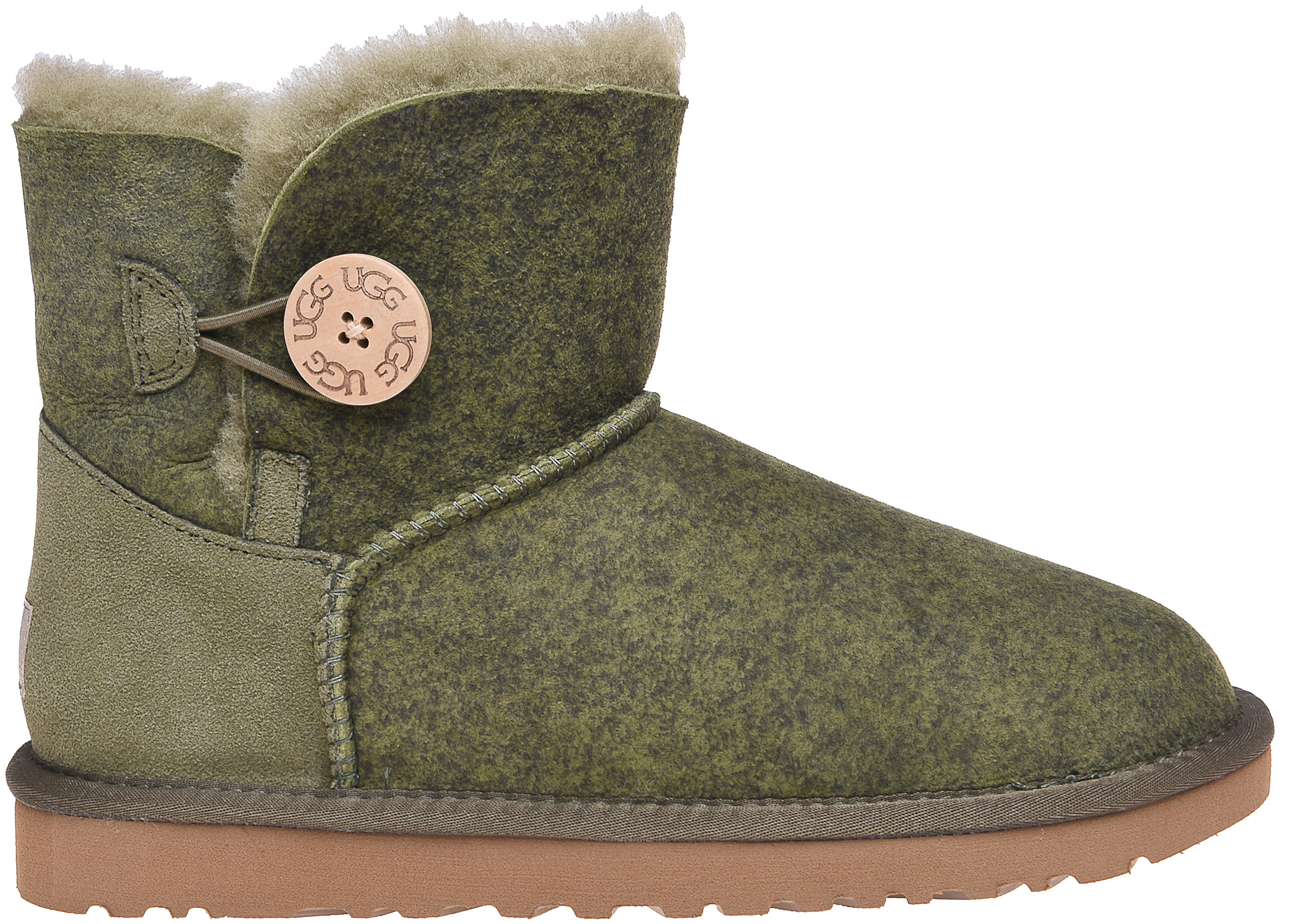 

Угги UGG Mini Bailey Button Ripple Green 117136 36 Зеленые