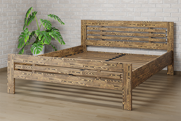 

Ліжко Camelia Фрезія 140х190 Горіх темний Бук Олія