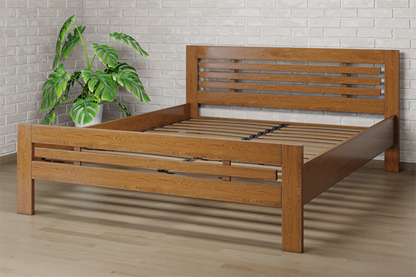 

Ліжко Camelia Фрезія 90х200 Горіх світлий Сосна Лак