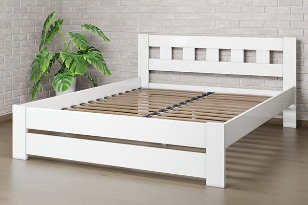 

Ліжко Camelia Сакура 180х200 Білий Сосна Лак