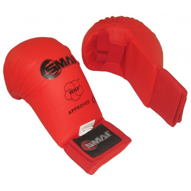 

Перчатки для карате SMAI WKF (SM P101) Red без защиты большого пальца р. XL