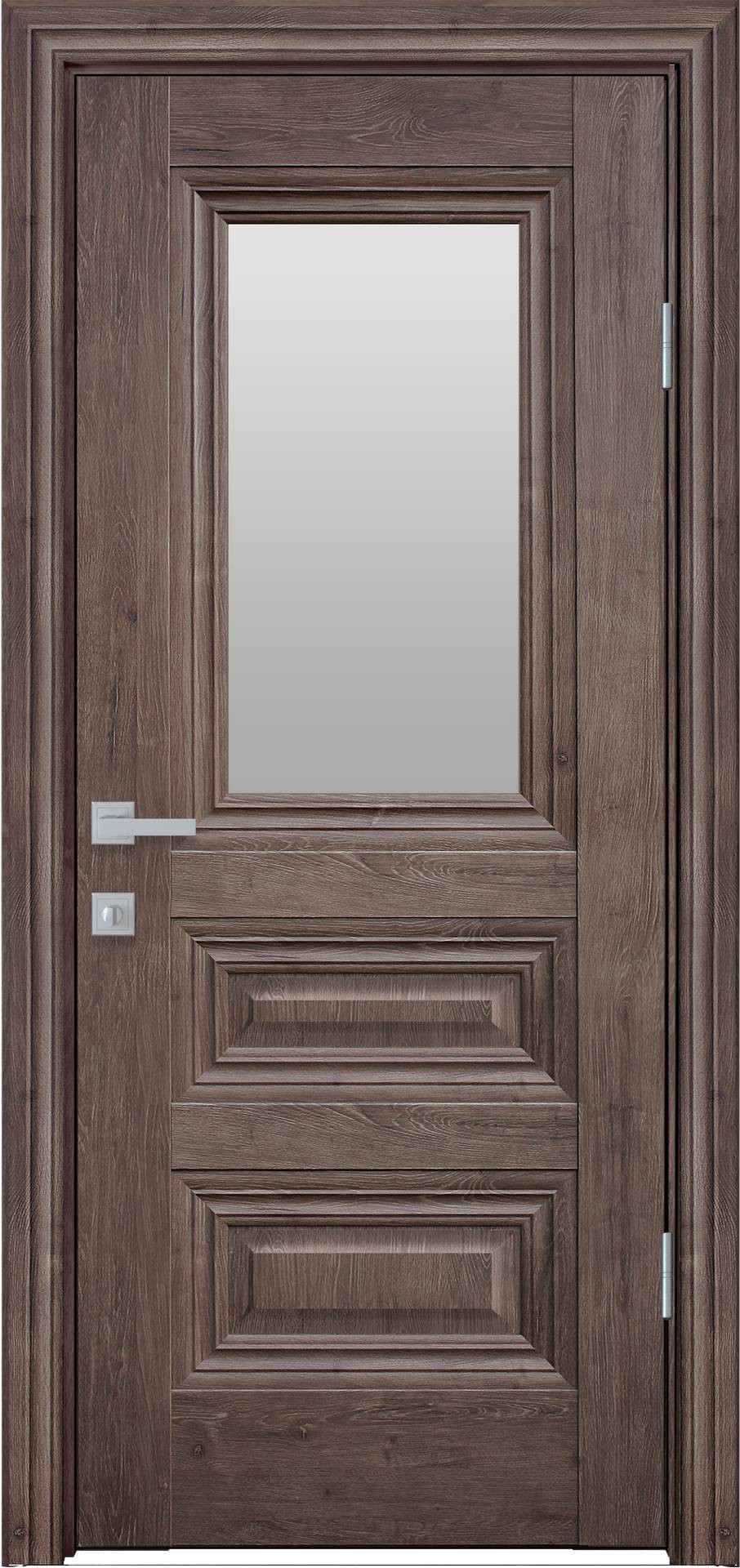 

Двери межкомнатные Новый Стиль Камилла-G-Орех-Норвежский Ecowood стекло сатин 700*2000