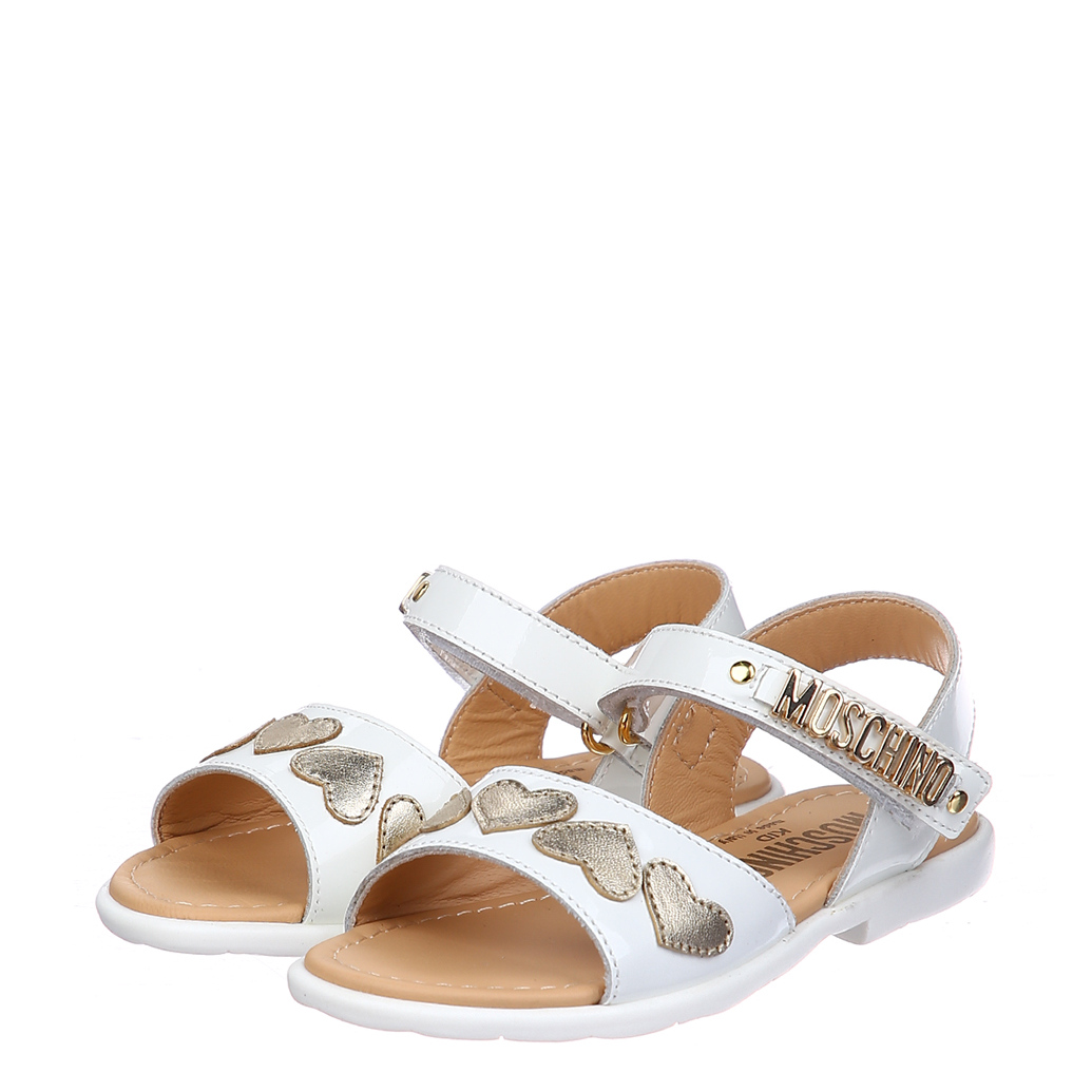 

Босоножки Moschino 26139 bianco-oro 24 белый