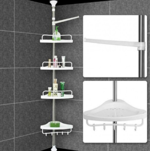 

Угловая полка для ванной комнаты Corner Shelf 4 яруса