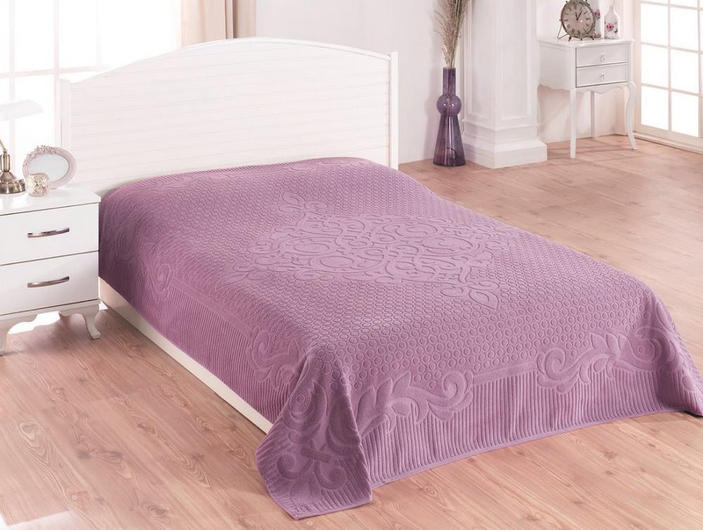 

Простынь махровая Gulcan Lila 190х220