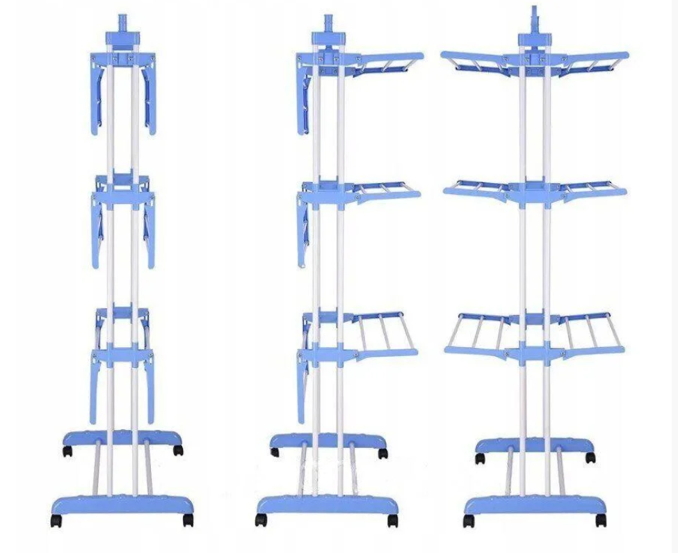 

Многоярусная сушилка для белья, вещей, одежды Garment rack with wheels складная