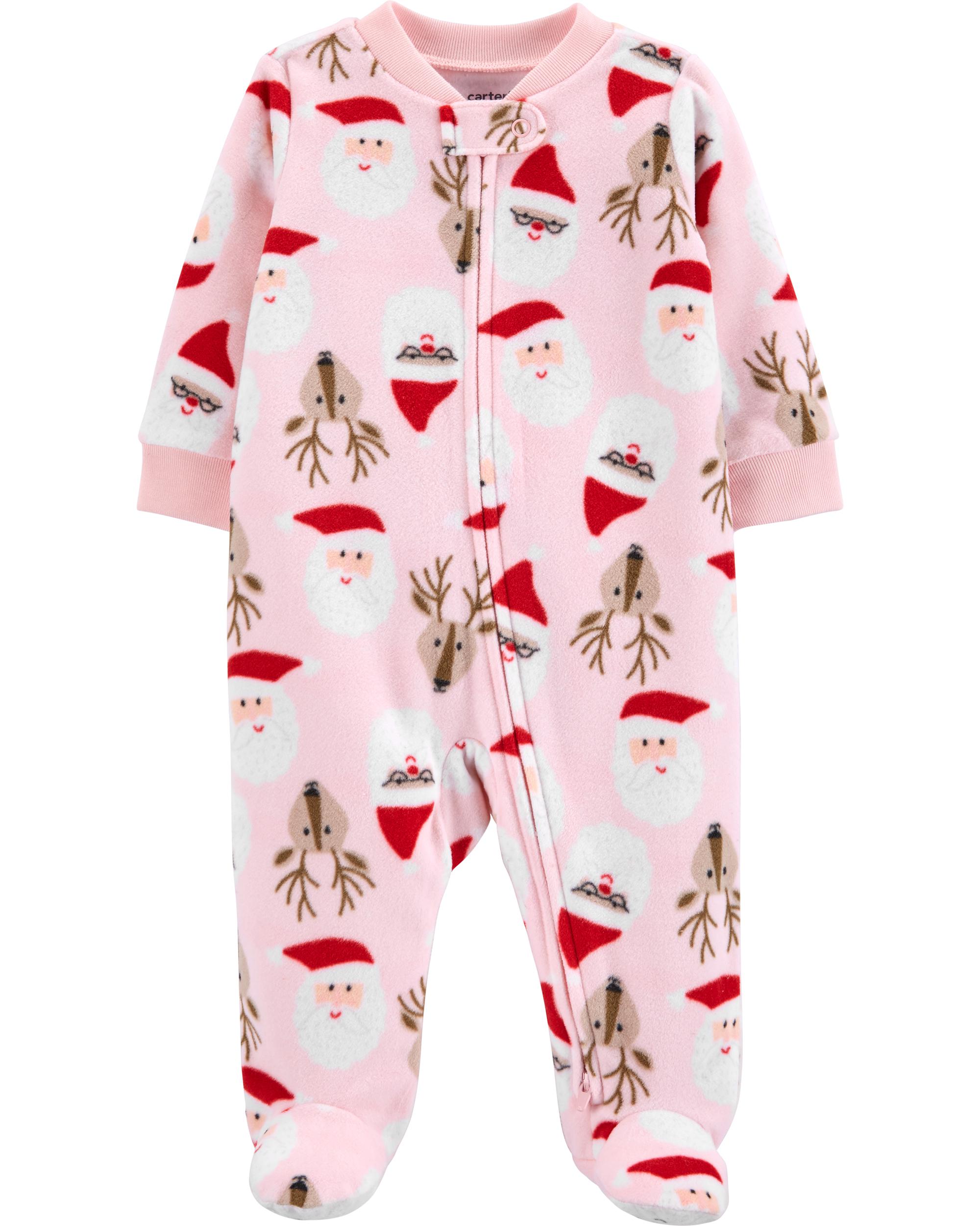 

Человечек флисовый Carters р. 69-72 см Розовый Новогодний (1093)
