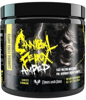 

Предтренировочный комплекс Chaos and Pain Cannibal Ferox AMPed 280 грамм Лесные ягоды (102904-2)